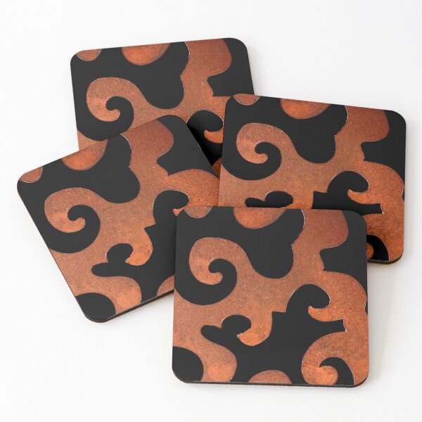 Item preview, Copper colored lava flow design designed and sold by smartlogo_factory.