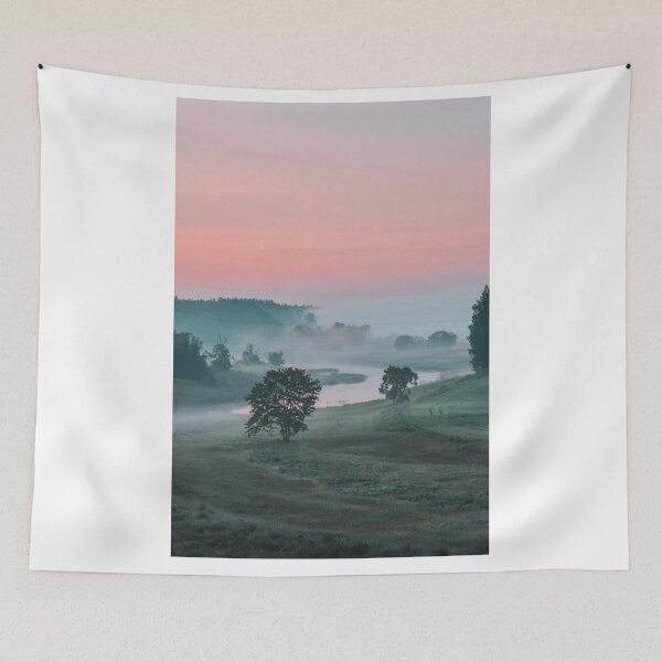 Item preview, Foggy summer sunset evening designed and sold by LiguxKon.