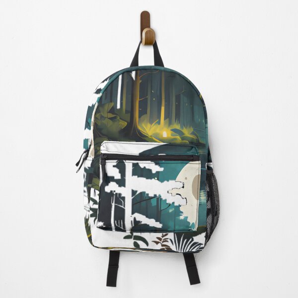 Item preview, Pixelated Night Forest Landscape designed and sold by michaelolsonciz.