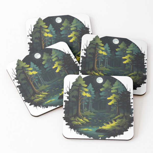 Item preview, Pixelated Night Swamp designed and sold by michaelolsonciz.