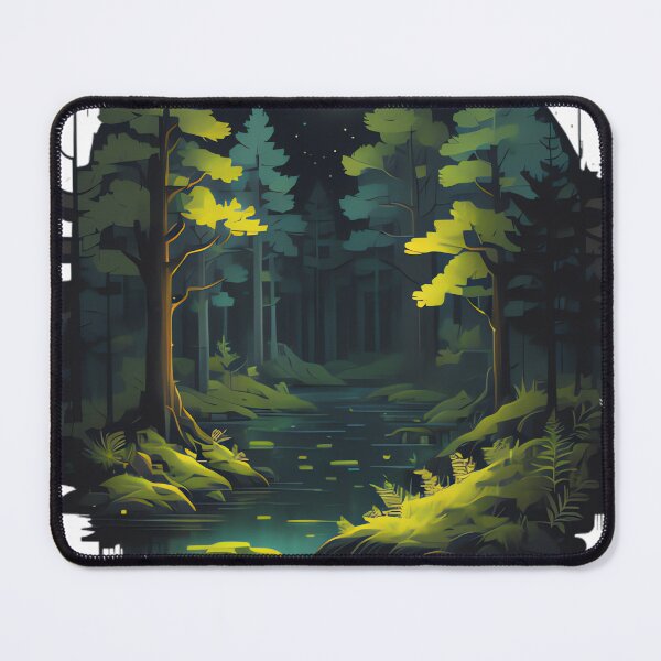 Item preview, Pixelated Night Swamp designed and sold by michaelolsonciz.