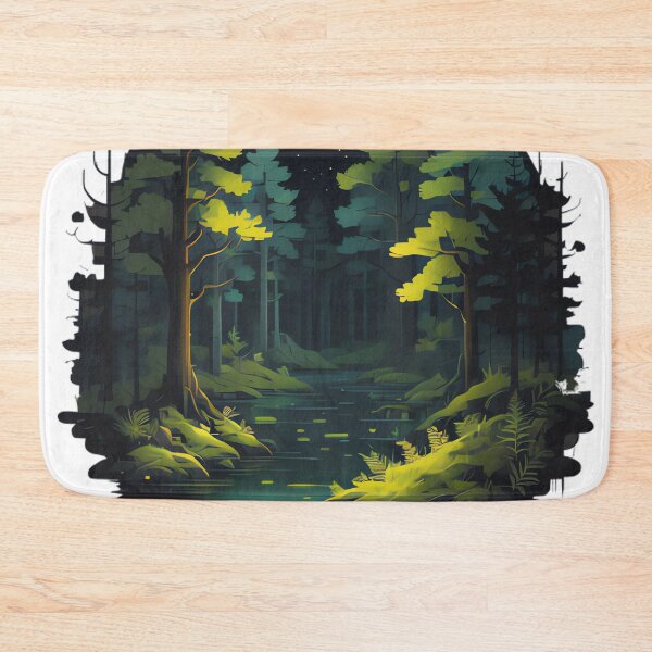 Item preview, Pixelated Night Swamp designed and sold by michaelolsonciz.