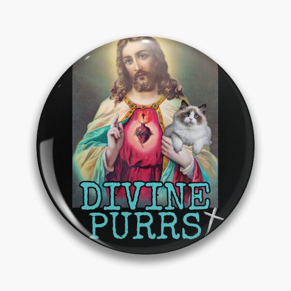 Item preview, Divine Purrs Childless Jesus For Harris 2024 Vote Blue Save Democracy Political Design designed and sold by EarthArtDesigns.