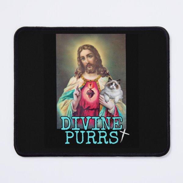 Item preview, Divine Purrs Childless Jesus For Harris 2024 Vote Blue Save Democracy Political Design designed and sold by EarthArtDesigns.