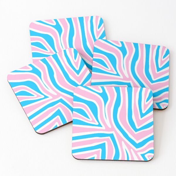Item preview, Pink And Blue Zebra Stripes designed and sold by Sartoris Art.