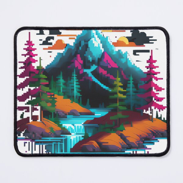 Item preview, Pixelated Night Landscape designed and sold by michaelolsonciz.