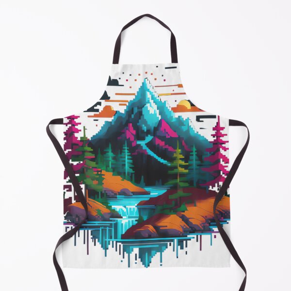 Item preview, Pixelated Night Landscape designed and sold by michaelolsonciz.