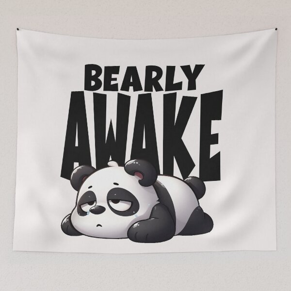 Item preview, Bearly Awake Panda Bear designed and sold by TeddybearClub.