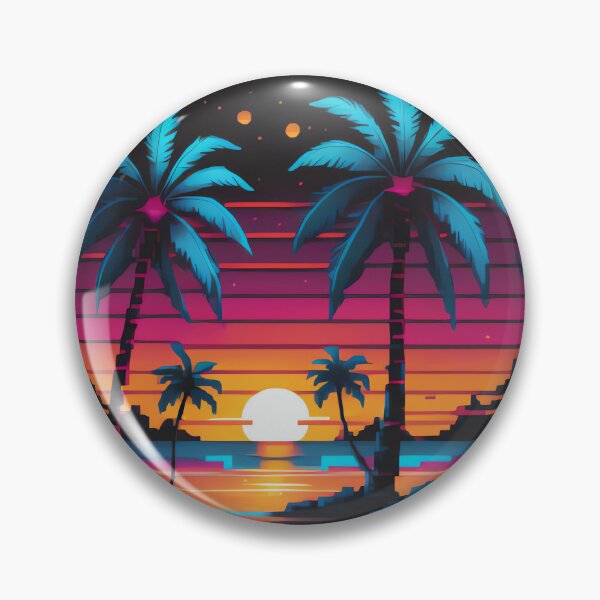 Item preview, Pixelated Sunset Beach designed and sold by michaelolsonciz.