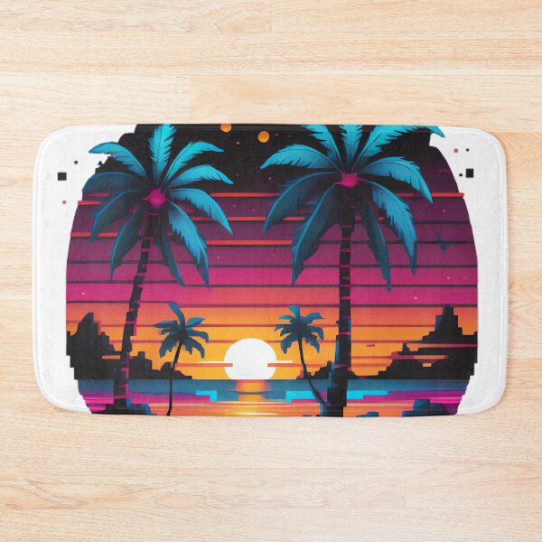 Item preview, Pixelated Sunset Beach designed and sold by michaelolsonciz.