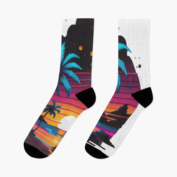 Item preview, Pixelated Sunset Beach designed and sold by michaelolsonciz.