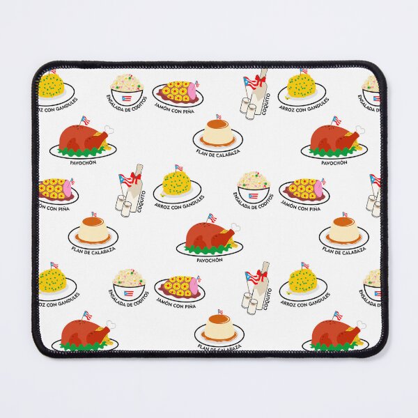 Item preview, Puerto Rico Food Thanksgiving Turkey Pavochon Mofongo Coquito Pumpkin Flan Rice and Pigeon Peas Macaroni Salad Pineapple Ham designed and sold by byDarling.