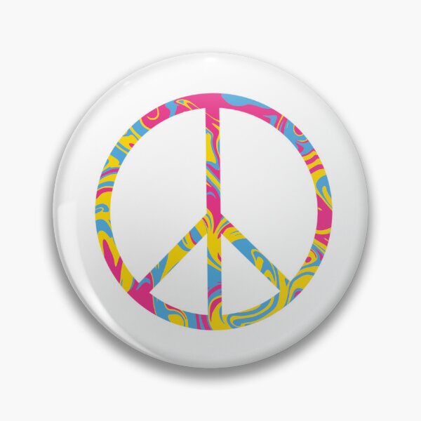 Item preview, Marble Pan-Sexual Flag Peace Sign designed and sold by underthesunco.