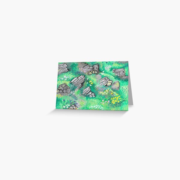 Item preview, Rocky Grass Slope designed and sold by HalfMoonWorks.