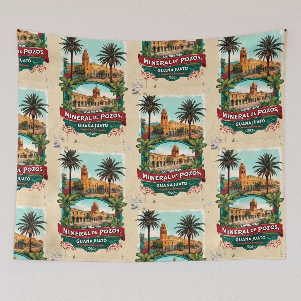 Item preview, Mineral de Pozos Guanajuato México Pueblo Mágico Postal Vintage Travel designed and sold by TravelPostcardGems.