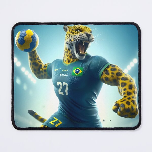 Item preview, Brazil Athlete Jaguar Olympics designed and sold by GalleryBrisArt.