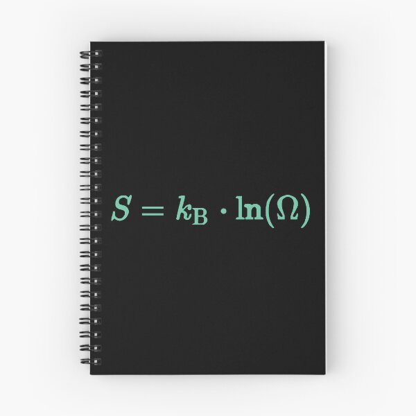Item preview, Entropy equation, Boltzmann, Statistical mechanics fundamental equation designed and sold by Numbers-Art.