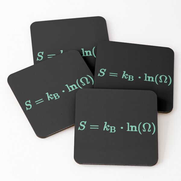 Item preview, Entropy equation, Boltzmann, Statistical mechanics fundamental equation designed and sold by Numbers-Art.