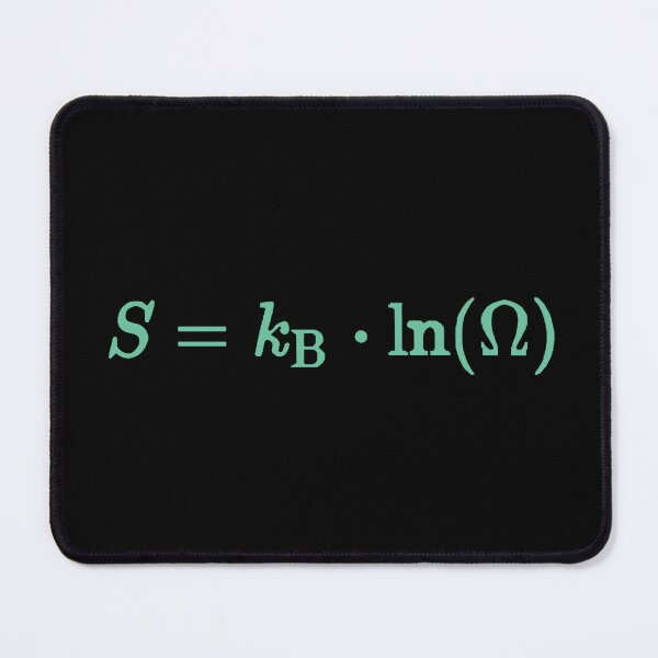 Item preview, Entropy equation, Boltzmann, Statistical mechanics fundamental equation designed and sold by Numbers-Art.
