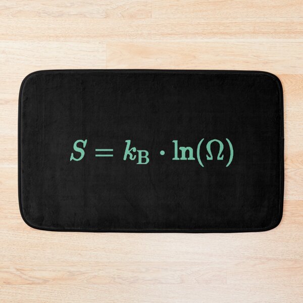 Item preview, Entropy equation, Boltzmann, Statistical mechanics fundamental equation designed and sold by Numbers-Art.