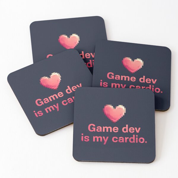 Item preview, Game dev is my cardio. designed and sold by darkskygear.