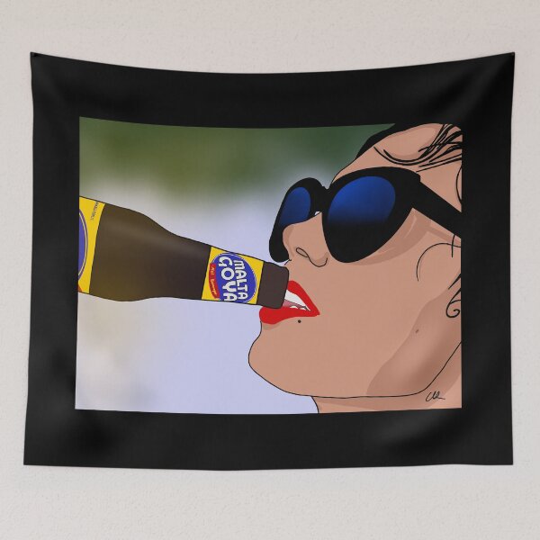 Item preview, Girl Drinking a Malta designed and sold by chaycreates.