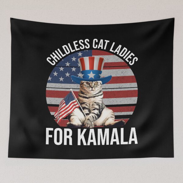 Item preview, Childless Cat Ladies For Kamala designed and sold by Cat Lady Designs.