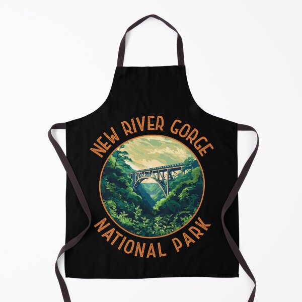 Item preview, New River Gorge National Park Retro Distressed Circle designed and sold by KrisSidDesigns.