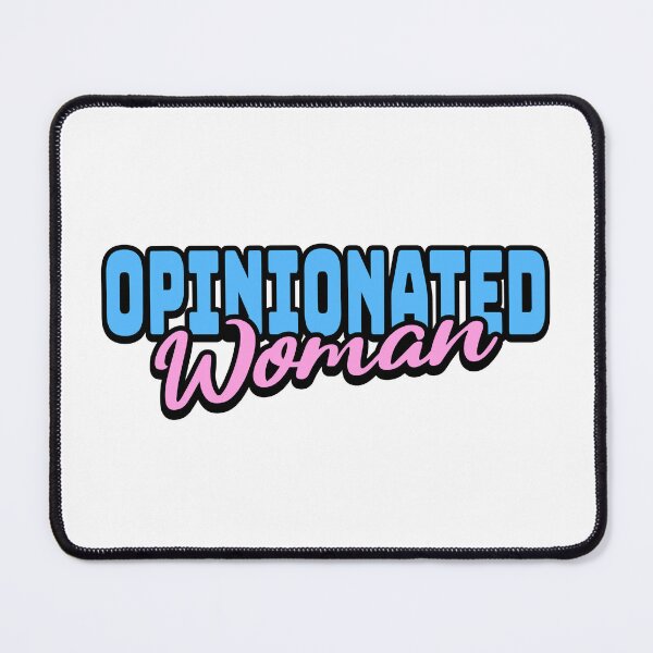 Item preview, Opinionated Woman. Bold Pink And Blue Womans designed and sold by PMCreative.