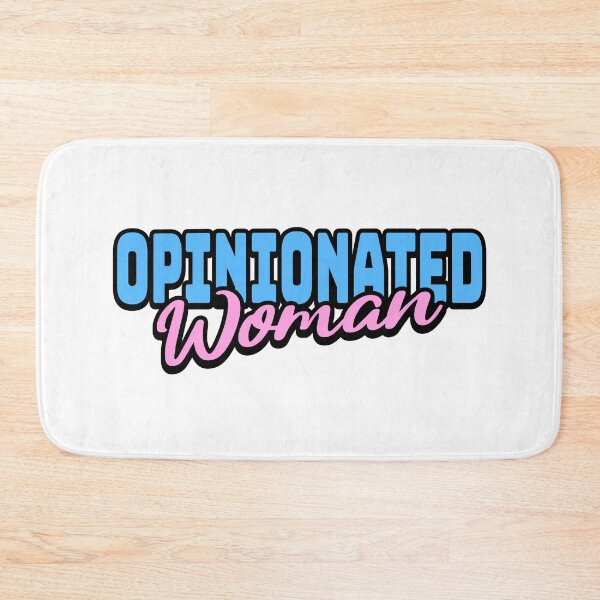 Item preview, Opinionated Woman. Bold Pink And Blue Womans designed and sold by PMCreative.