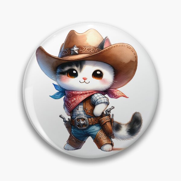 Item preview, Cute Cowboy Cat Cat Lover designed and sold by binxlystudio.