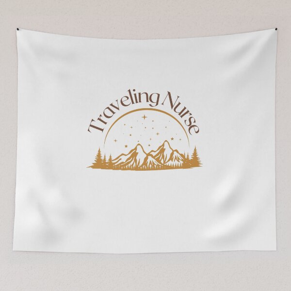 Item preview, Traveling Nurse, adventure gift, time off designed and sold by Toph & Mea Shop.