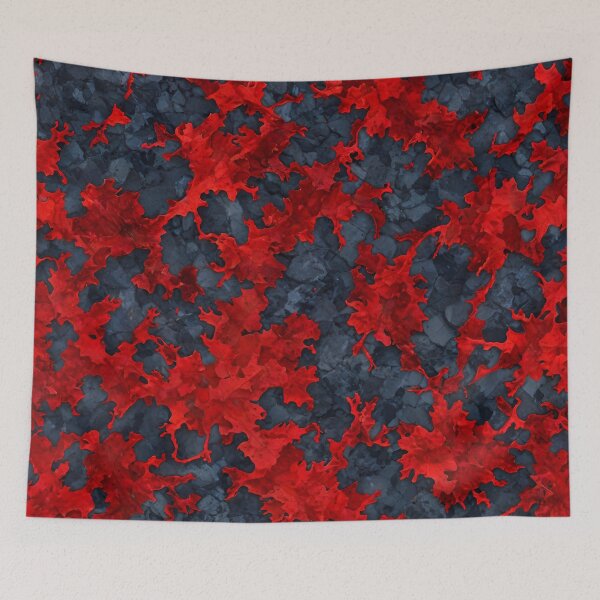 Item preview, Red Black Abstract Camouflage Pattern Design designed and sold by TheArtOfPat.