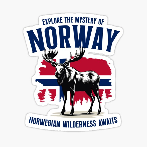 Item preview, Explore The Mystery | Norway Moose Flag Norge designed and sold by Infinitee8hirts.