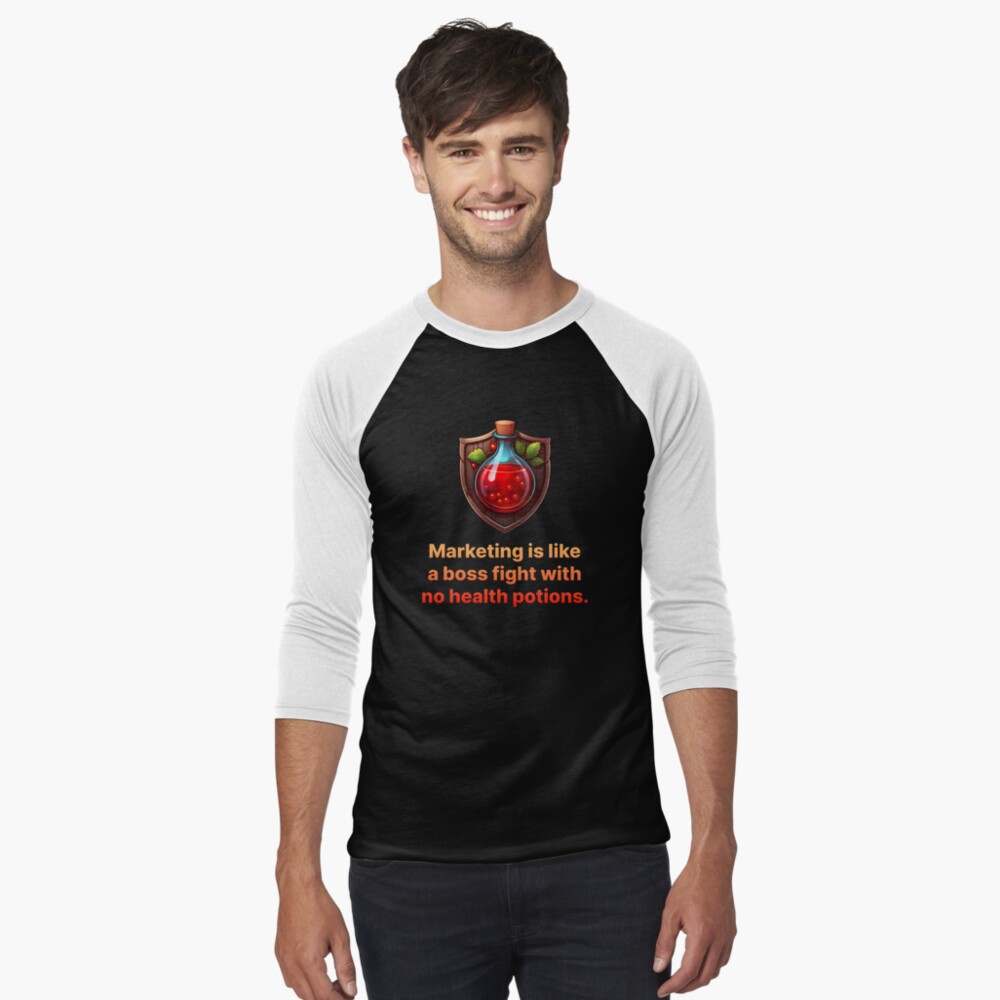 Item preview, Baseball ¾ Sleeve T-Shirt designed and sold by darkskygear.