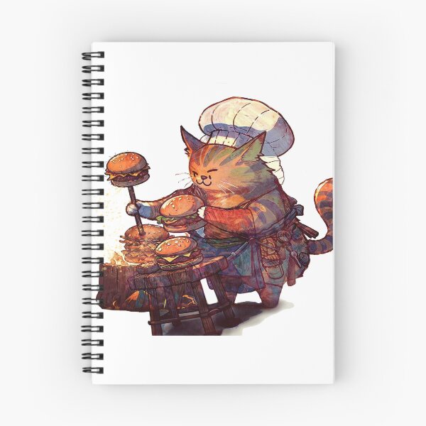 Item preview, Barbwire The Barbecuing Cat designed and sold by MichaelGrinberg.