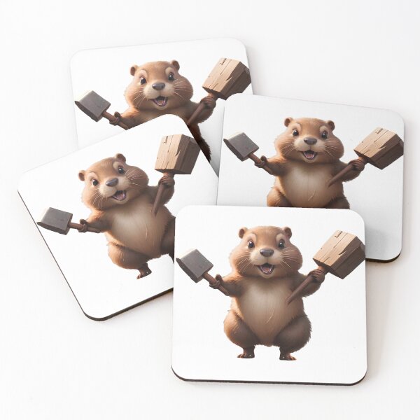 Item preview, cute funny beaver designed and sold by Capacitor-Ant.
