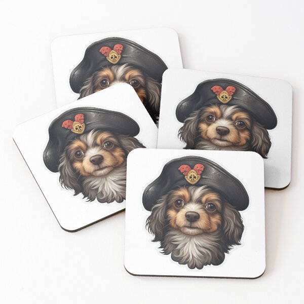 Item preview, Kawaii Pirate Dangerous Rough Caribbean Dog Jack Sparrow Animal designed and sold by SMARTKIT  DESIGNAGENCY.