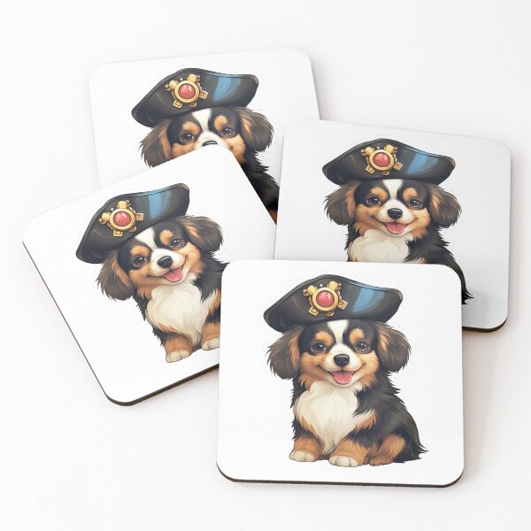 Item preview, Kawaii Pirate Dangerous Rough Caribbean Dog Jack Sparrow Animal designed and sold by SMARTKIT  DESIGNAGENCY.