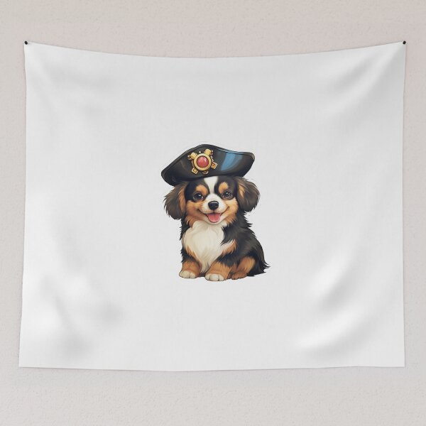 Item preview, Kawaii Pirate Dangerous Rough Caribbean Dog Jack Sparrow Animal designed and sold by SMARTKIT  DESIGNAGENCY.