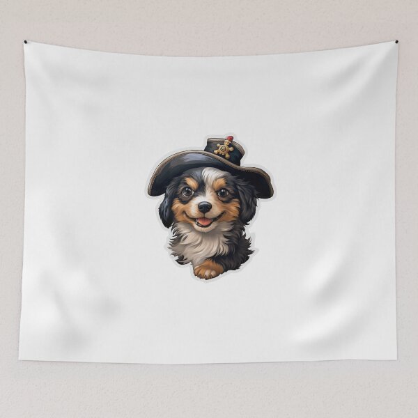 Item preview, Kawaii Pirate Dangerous Rough Caribbean Dog Jack Sparrow Animal designed and sold by SMARTKIT  DESIGNAGENCY.