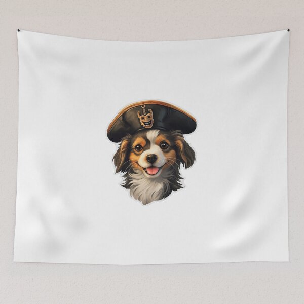 Item preview, Kawaii Pirate Dangerous Rough Caribbean Dog Jack Sparrow Animal designed and sold by SMARTKIT  DESIGNAGENCY.