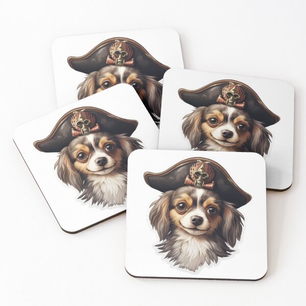 Item preview, Kawaii Pirate Dangerous Rough Caribbean Dog Jack Sparrow Animal designed and sold by SMARTKIT  DESIGNAGENCY.