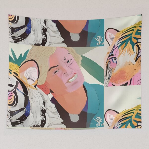 Item preview, All Hail The Tiger King designed and sold by Emmanuel Lagrange Paquet.