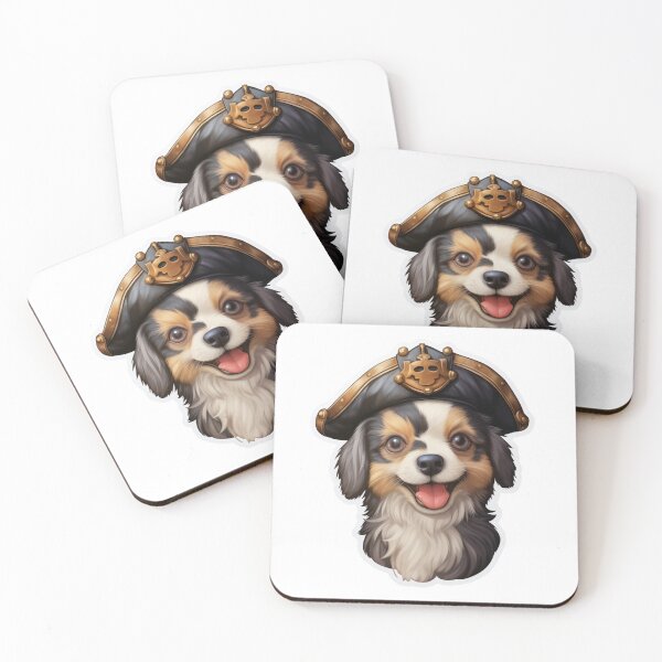 Item preview, Kawaii Pirate Dangerous Rough Caribbean Dog Jack Sparrow Animal designed and sold by SMARTKIT  DESIGNAGENCY.