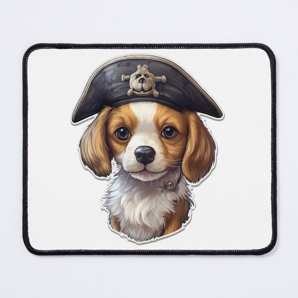 Item preview, Kawaii Pirate Dangerous Rough Caribbean Dog Jack Sparrow Animal designed and sold by SMARTKIT DESIGNAGENCY.