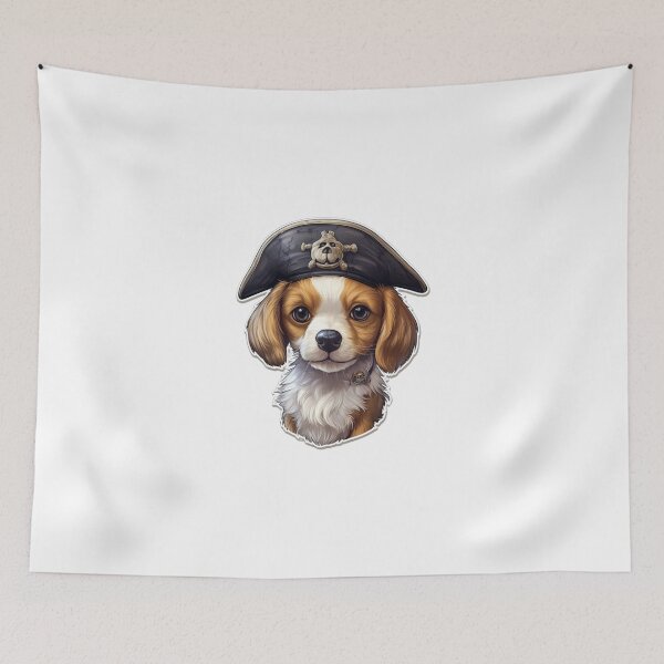 Item preview, Kawaii Pirate Dangerous Rough Caribbean Dog Jack Sparrow Animal designed and sold by SMARTKIT  DESIGNAGENCY.