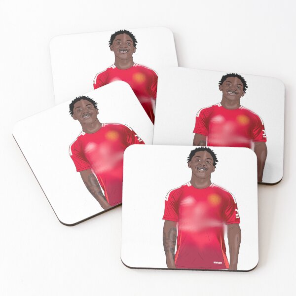 Item preview, Dynamic Kobbie Mainoo Illustration 24/25 Man utd designed and sold by GrizzlyCollective.