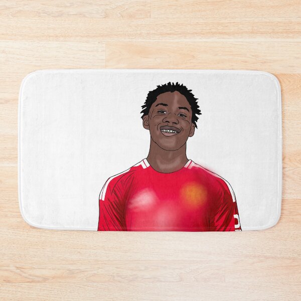 Item preview, Dynamic Kobbie Mainoo Illustration 24/25 Man utd designed and sold by GrizzlyCollective.
