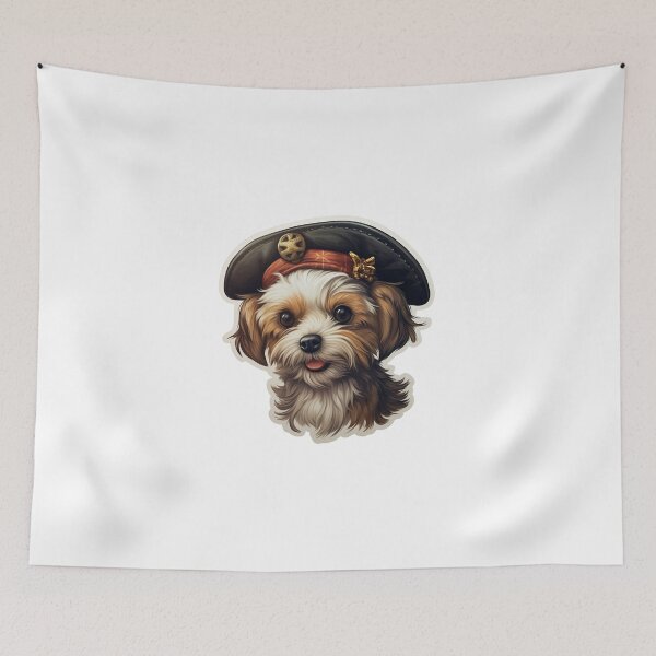Item preview, Kawaii Pirate Dangerous Rough Caribbean Dog Jack Sparrow Animal designed and sold by SMARTKIT  DESIGNAGENCY.